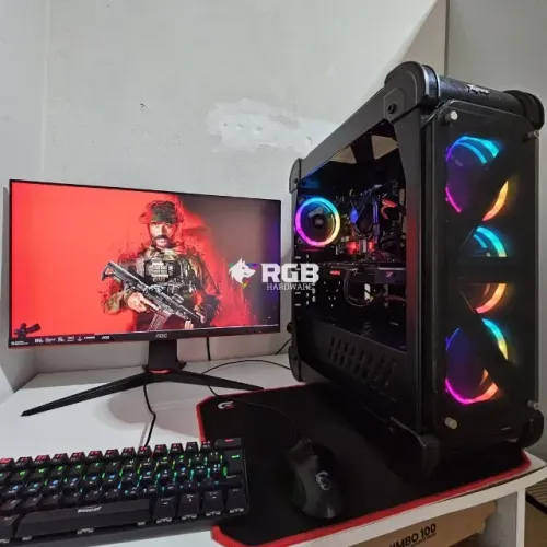 Pc Gamer Novo Completo - Core i5 9400F + GTX 1060 6GB + RAM 16GB + SSD 240GB + HD 1TB