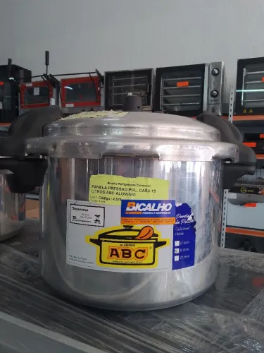 Panela de pressão 15 litros ABC alumínio - NOVA