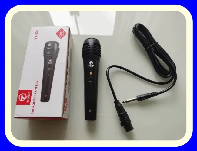 Microfone (Novo) com Fio Kaipitan YT-338