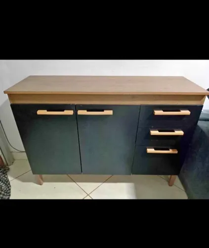 Balcão de Cozinha Preto