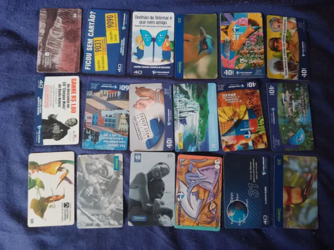 Cartao telefônico antigo