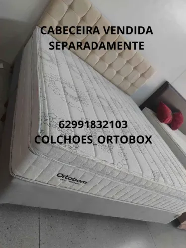 Base e Colchão queen Size com 5 anos de garantia