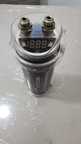 Capacitor Automotivo 1.0 Farad com Voltímetro Digital