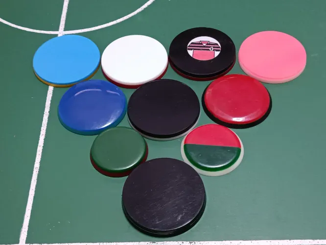 Futebol de botão time botões antigos e novos