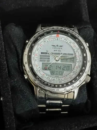 Relógio Citizen New Wingman Aviador - Colecionador , raridade japonês anos 90 