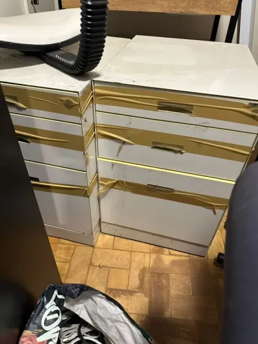 Gaveteiro escritorio em metal