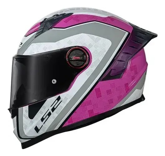 Capacete LS2 FF358 pro estellar draze rosa