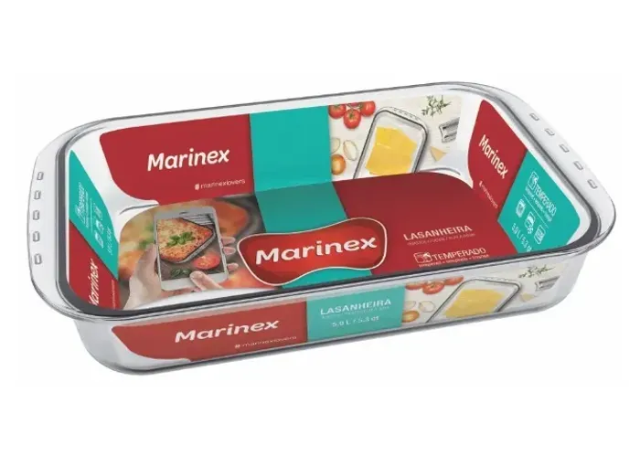 Lasanheira Marinex Retangular Funda 5 Litros