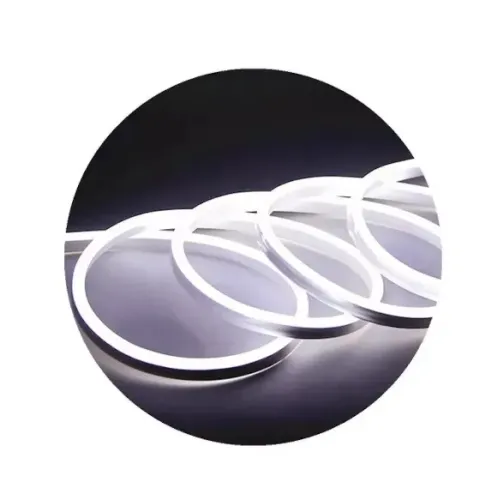 Mangueira De Led Neon Flexivel Branco Frio 12v - 1 Metro