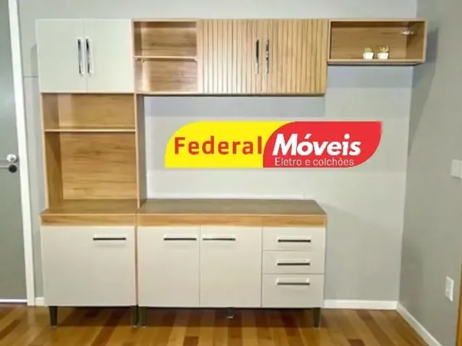 Armário de Cozinha CAMPEAO EM VENDAS OFF WHITE 