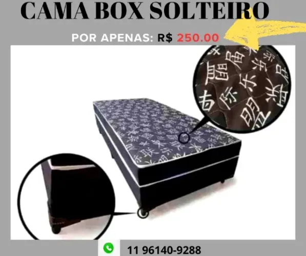 cama box solteiro