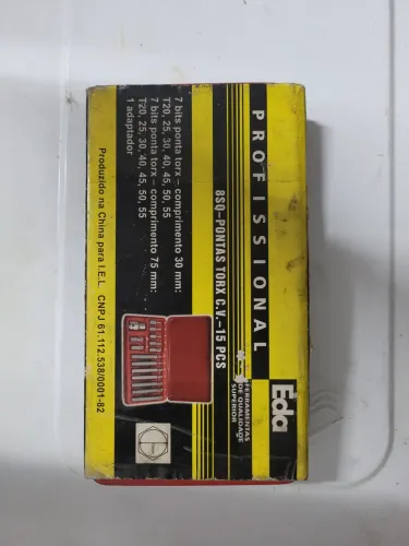 Jogo de Pontas Torx 8SQ - 15 Peças