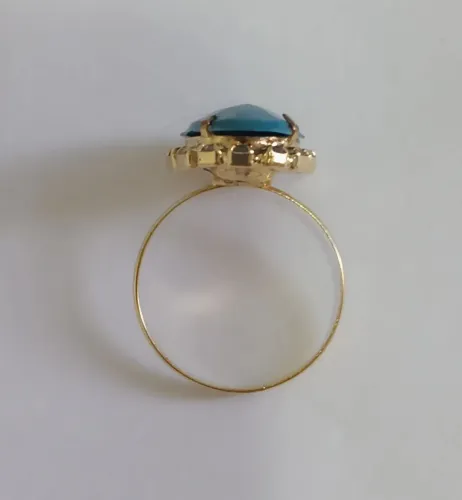 Anel folheado ouro 18k
