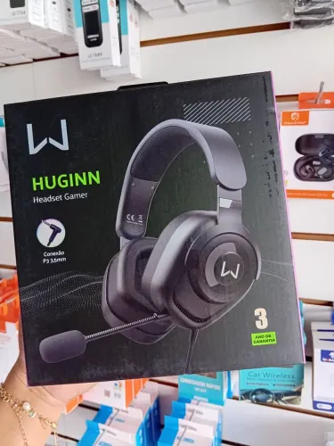 Headset Gamer HUGINN com Microfone - Novo
