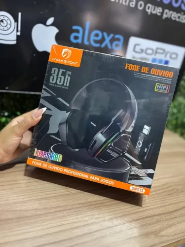 Fone de Ouvido Headset Gamer Profissional - 35 HORAS DE BATERIA - H´Maston SNS13