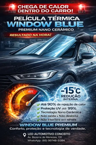 Película Térmica Window Blue Premium - Nano Cerâmico 