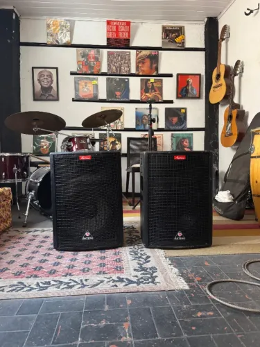 PAR de PA Caixa de Som Ativa 250w 12" Ts 500 Ax - Antera