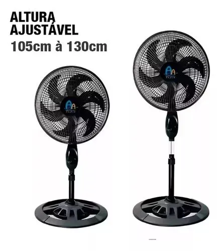 Ventilador De Coluna Anxin 6 Pás 75w - 3 Velocidades Anxin