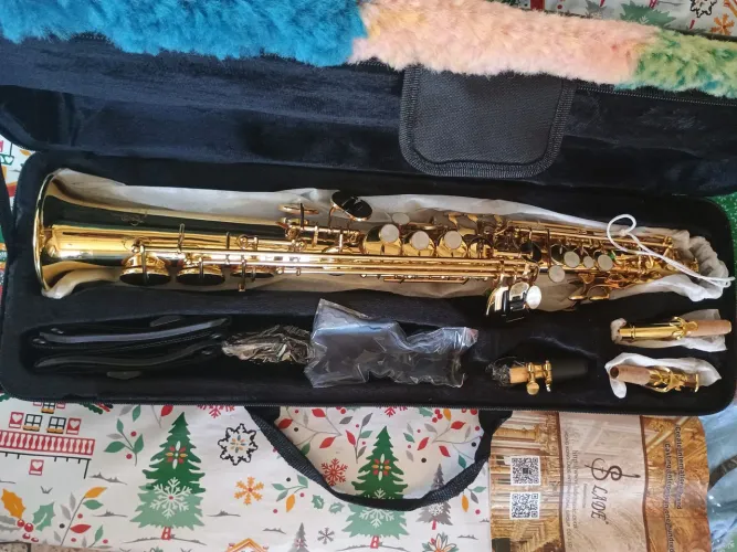Sax soprano reto sib zero marca slade