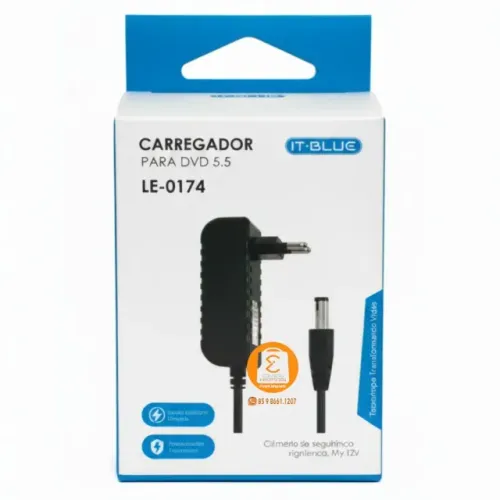 Carregador 12V 3A LE-0174 It Blue DVD 