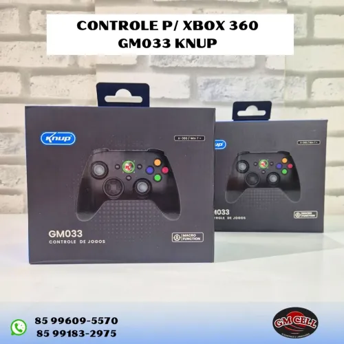 Controle GM033 Knup Xbox 360