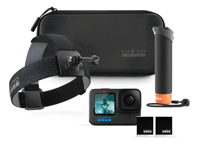 Câmera GoPro HERO12 5.3K Hdr 27mp Special Bundle com Kit Acessórios Cor Preto