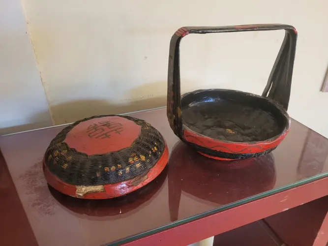 Cesta Decorativa Chinesa Tradicional