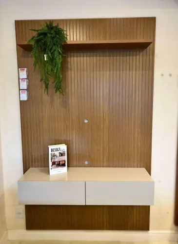 Painel fresado MDF 1,34m 12x sem juros