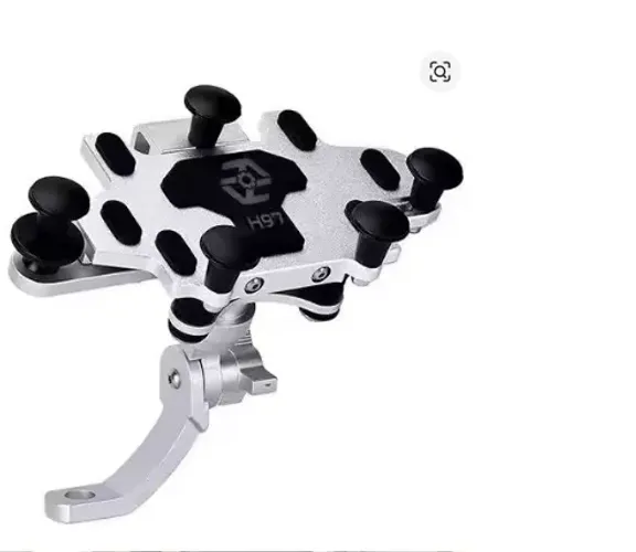 Suporte Celular Moto Espelho Aluminio Amortecedor