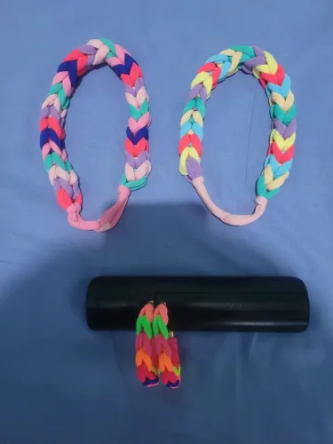 Tiaras e brinco artesanais novos