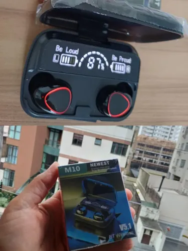 Fone de ouvido bluetooth tws 10