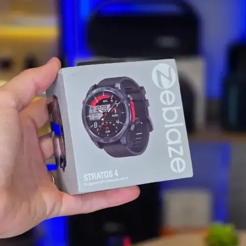 Smartwatch Zeblaze Stratos 4 - GPS e Tela AMOLED (Novo na Caixa)