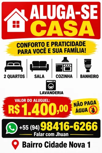 Casa para aluguel 