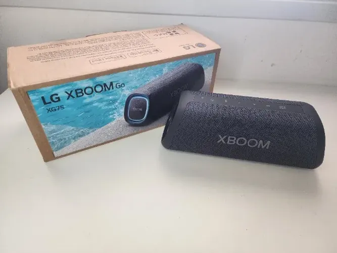 Caixa de som lg xboom go xg7s | ip67, bluetooth, 30w+10w, pr