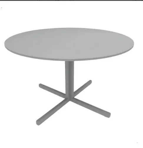 Mesa reunião redonda cinza 110cm