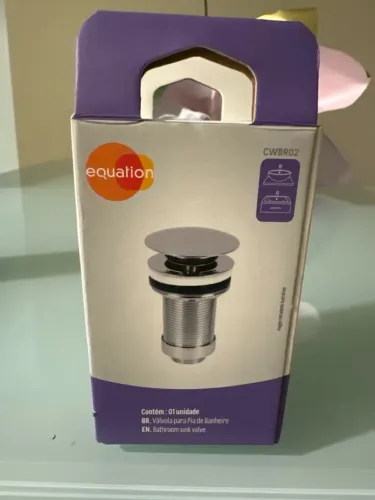 Válvula para pia de banheiro