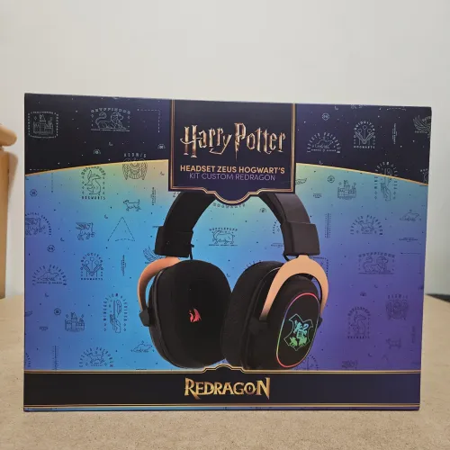 LACRADO Headset Gamer Redragon Harry Potter Zeus Hogwart's RGB Special Edition