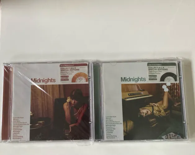 combo 2 cds taylor swift midnights