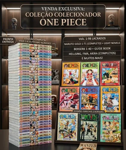 Coleções de mangás lacrados