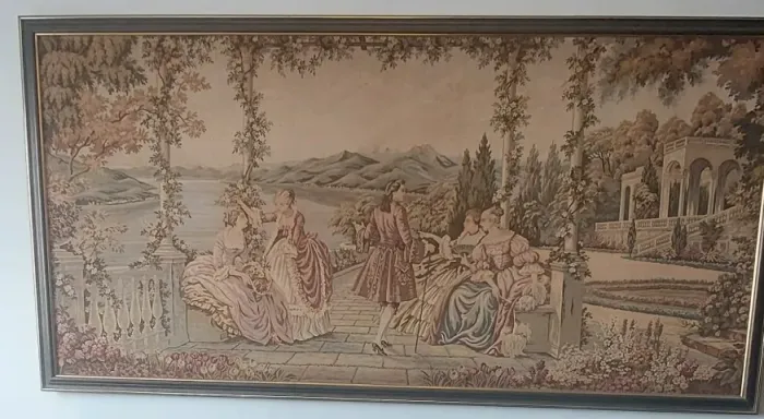 Gobelein - Tapeçaria (com moldura)-peça única e exclusiva - peça 1 (2m x 1m)