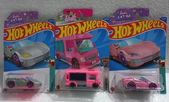 Miniaturas Hotwheels Temática Barbie