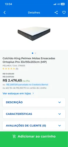 Colchão super king
