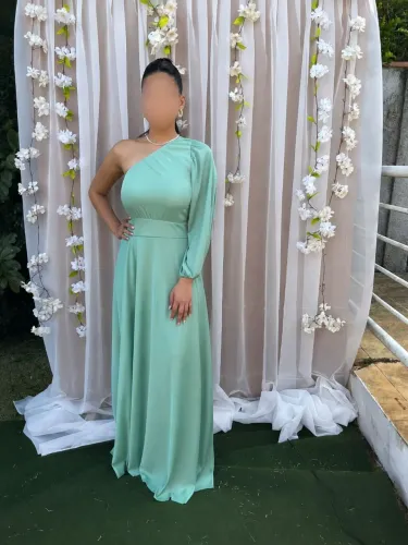 Vestido verde menta