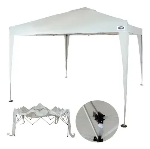 Tenda Gazebo sanfonada marca MOR modelo X-Flex branco