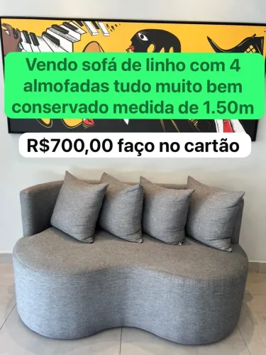 Sofá de linho