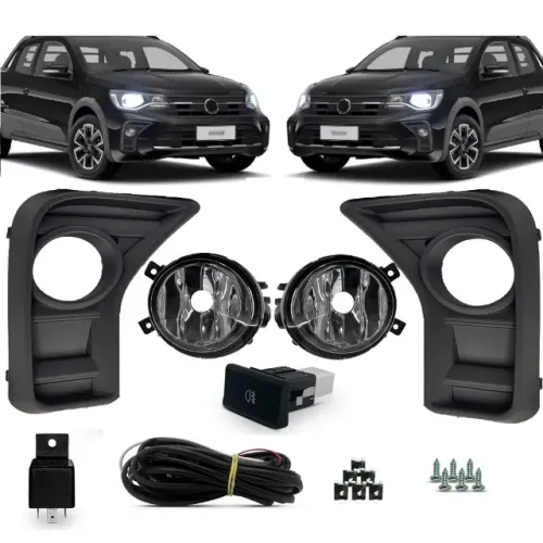 Kit Farol de Milha Completo para o Nova Saveiro G8 2024