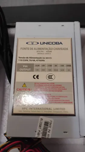 FONTE ATX 450w UNICOBA