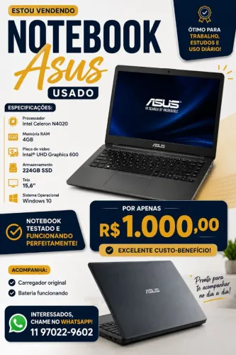 Notebook ASUS (USADO)