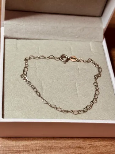 Pulseira Corações Prata 925