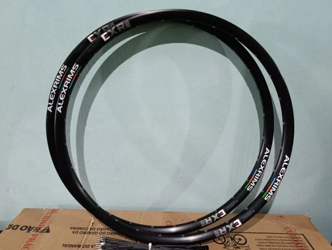 Par de aros Alex rims exr25 28 furos aro 29 mtb